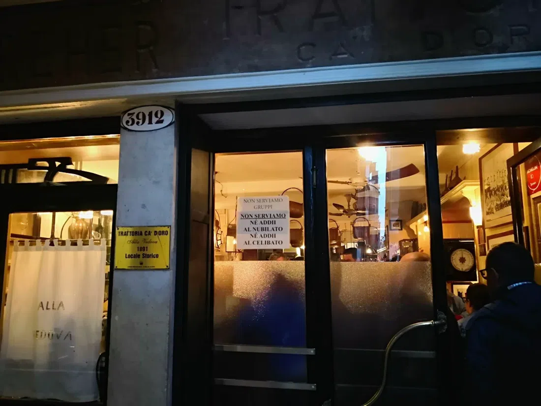 Osteria alla Vedova (Cà d'Oro alla Vedova), Venecia